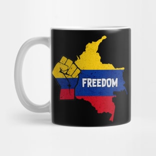 Freedom style hand colombia Mug